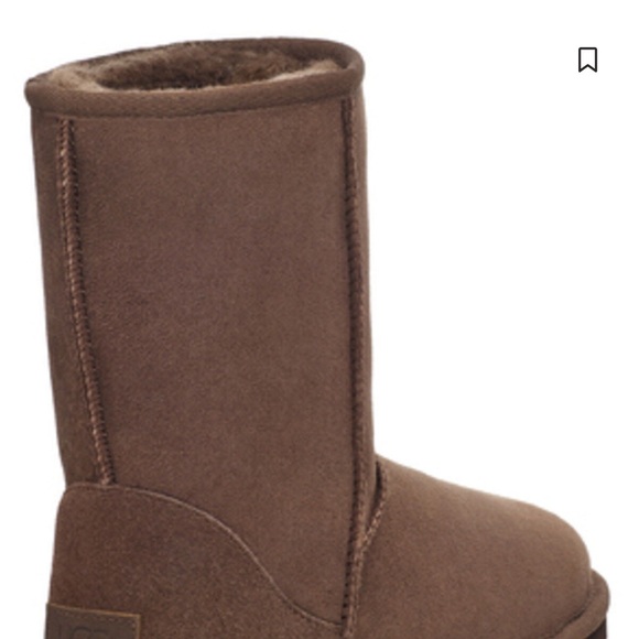 UGG Chocolate Brown Mid-Calf Sheepskin Boots - Picture 2 of 11